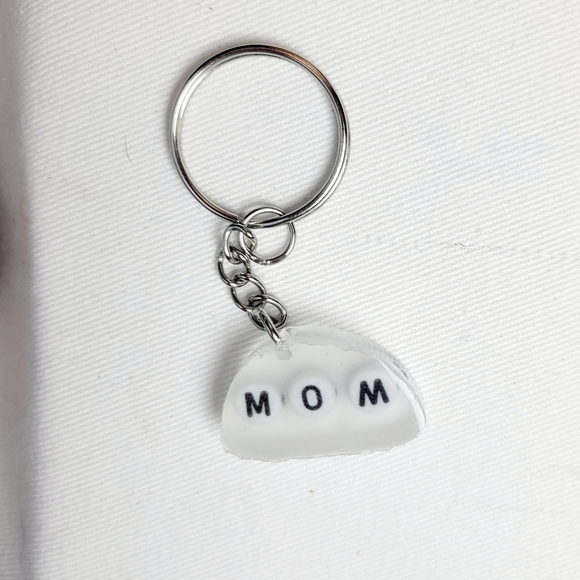5/$25 Handmade Epoxy Resin Glow In The Dark Mom Keychain - Picture 2 of 2